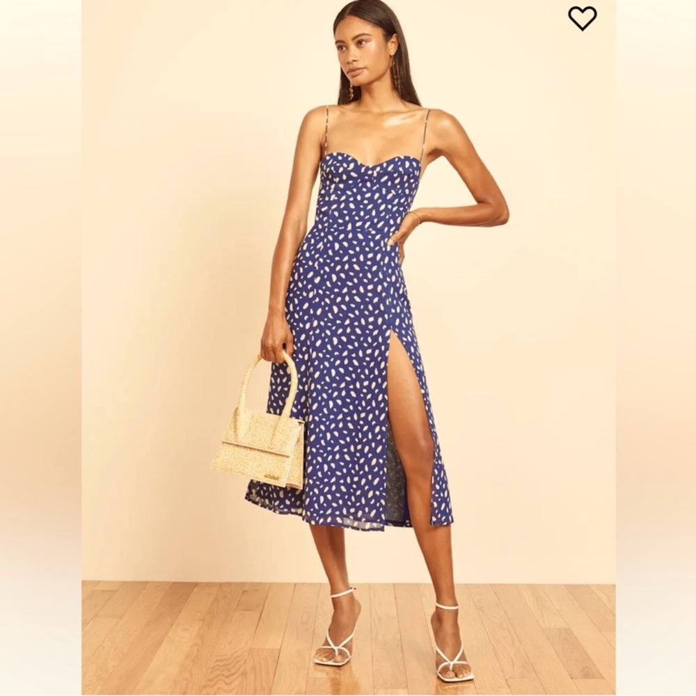 Reformation Juliette Dress Moray Print  - Size 8